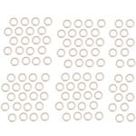 Satin Gold Plated Jump Ring  4mm Nickel-Free - 100 pieces