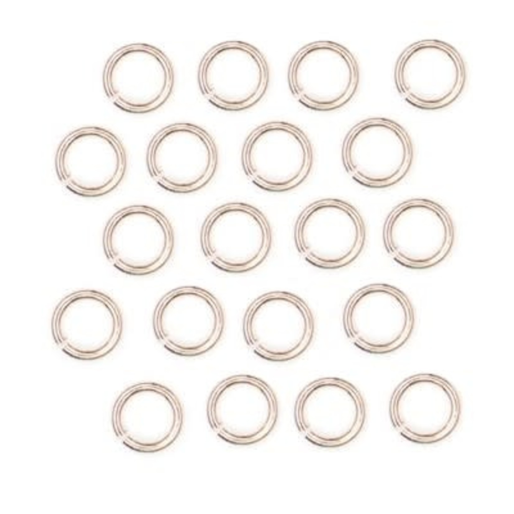 Satin Gold Plated Jump Ring  4mm Nickel-Free - 20 pieces