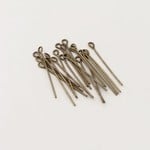 Vintaj Vintaj Brass Eye Pin 1"  -  20 Pieces