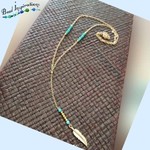 Gold Chain Necklace - Feather Drop - Ready to Wear