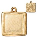 TierraCast Gold Plated 25x22mm Picture Frame Charm