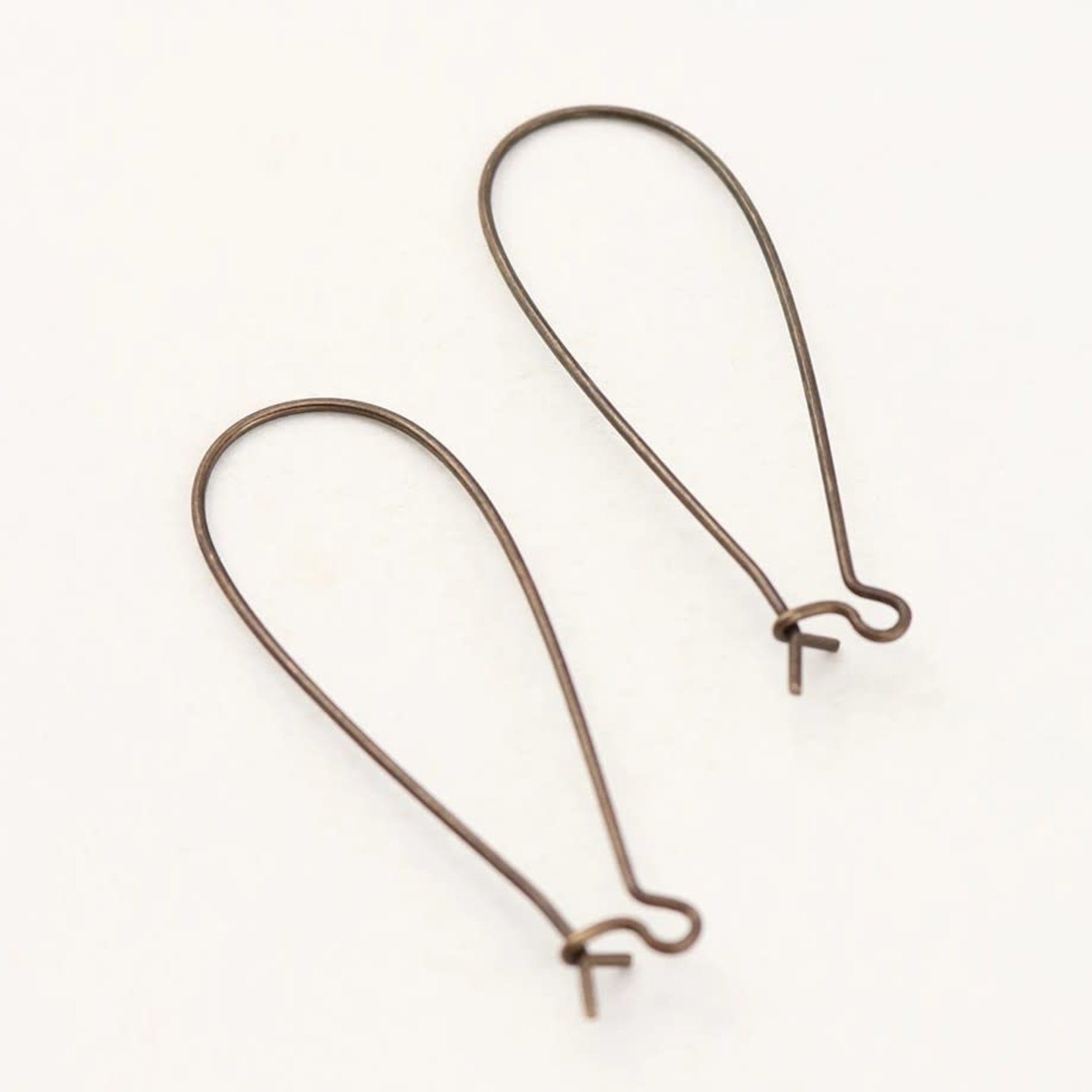 Vintaj Vintaj Brass Arched Long Ear Wire - Pair