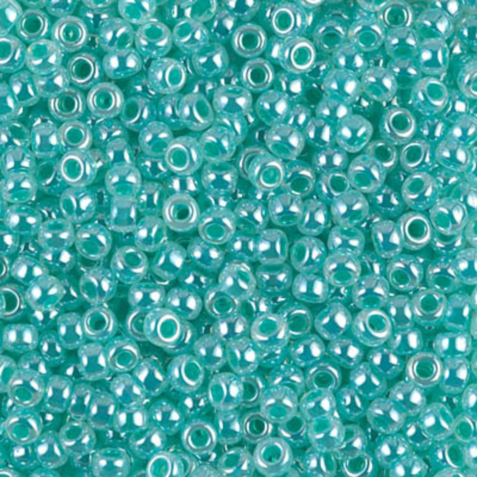 Miyuki Miyuki 8/0 Aqua Green Ceylon Seed Beads - 22gm tube