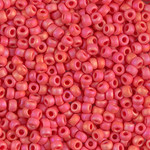 Miyuki Miyuki 8/0 Matte Opaque Vermillion Red AB Seed Beads