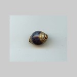 Tibetan 10mm Lapis Bead with Brass Caps