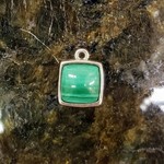 Malachite Silver Bezel Pendant