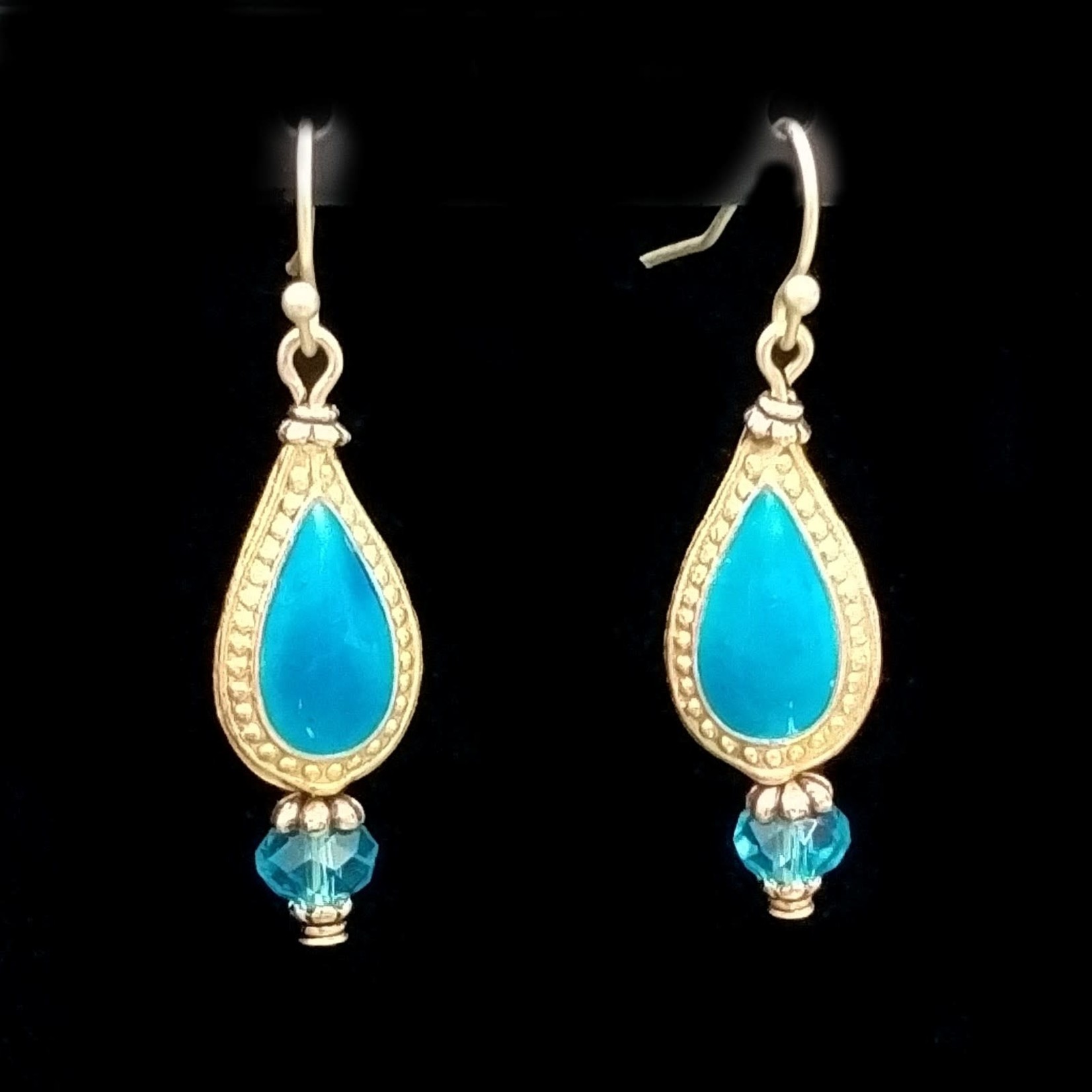 Bead Inspirations Cloisonne Drop Aqua Earring Kit