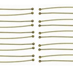 Headpin 20 Ga  2" w/ Ball Nickel-Free Antique Brass Plated - 20 pieces