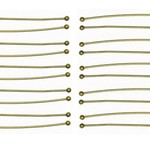 Antique Brass Plated Headpin 20 Ga  2" Nickel-Free - 100 pieces