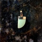Chrysoprase Pendant 10x16mm with Gold Bail