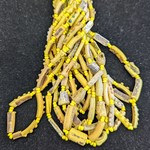 Ancient Glass Bead Strand - Yellow