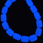 Blue Aragonite 17x12mm Rectangle Bead Strand
