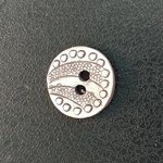 Thai Silver Button 12mm Wave 2 Hole