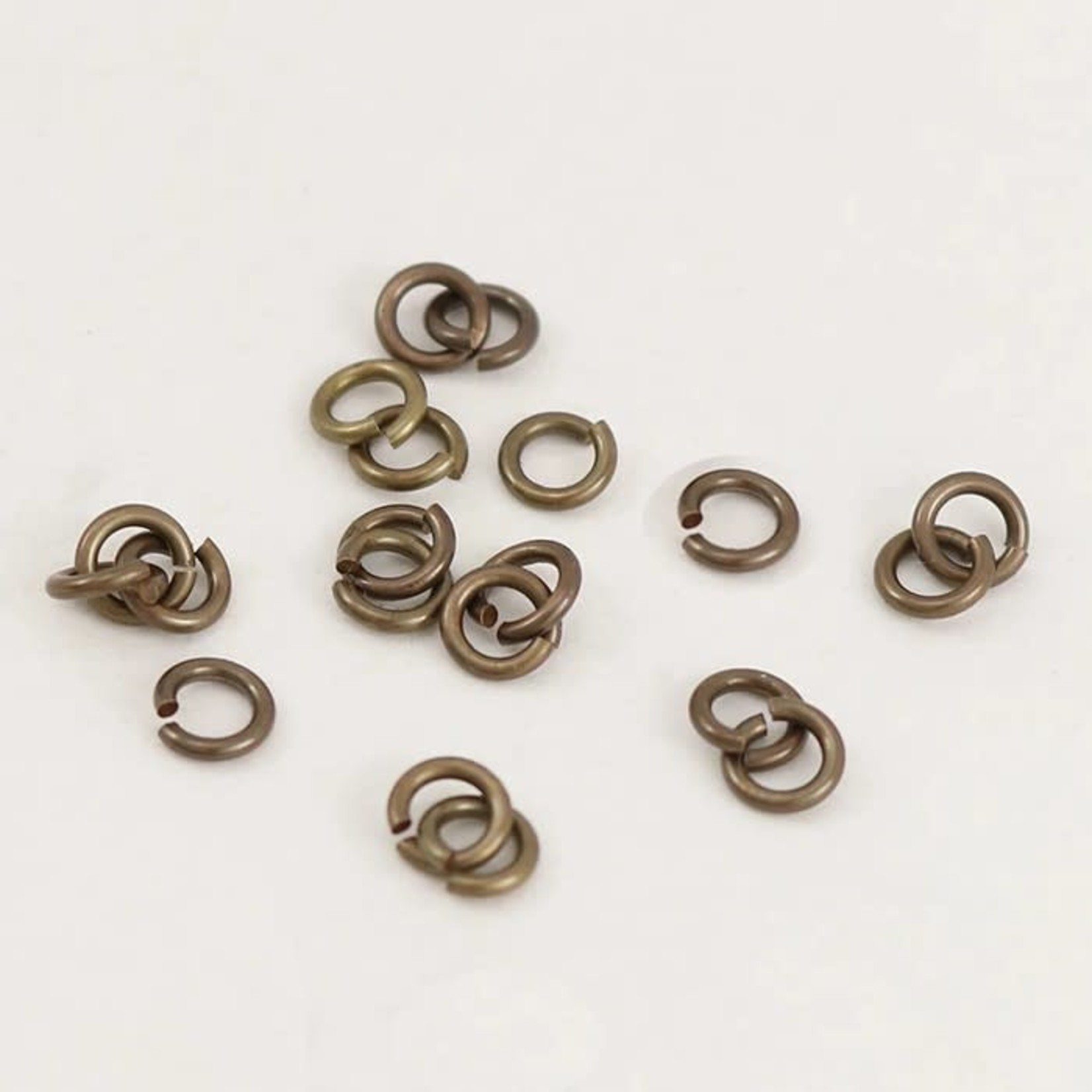 Vintaj Vintaj Brass 4.75mm Open Jump Rings  - 20 Pieces