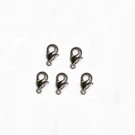 Gun Metal Plated Lobster Clasp  9x5mm Nickel-Free - 5 pieces