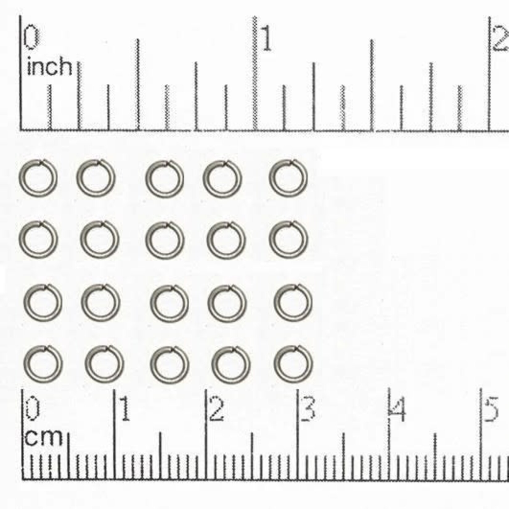Antique Silver Plated  4mm Jump Ring - 20 pieces