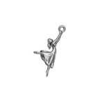 Dancing Girl Pewter Charm