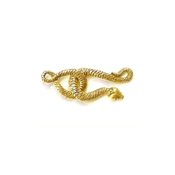 Snake Gold Plated Hook & Eye Clasp Set - Bead Inspirations