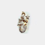 Mermaid With Star Gold Plated Charm
