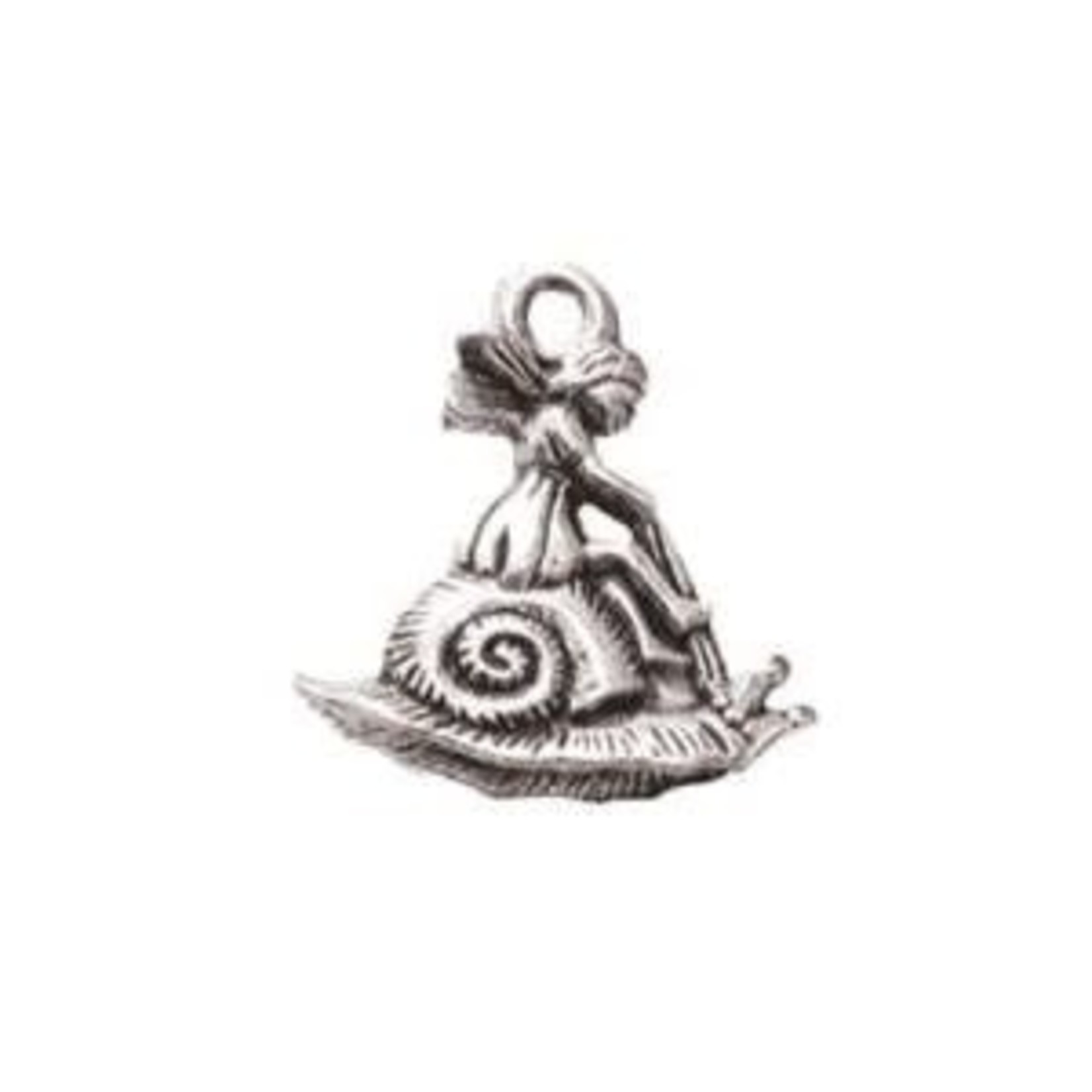 Fairy on Snail Charm