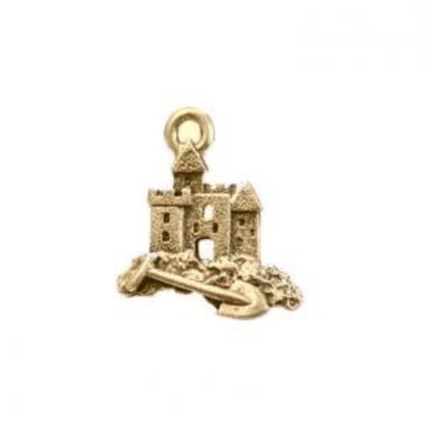 Sand Castle Gold Plated Charm