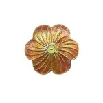 Cloisonne Open Flower Bead - Salmon