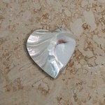 Osmena Nautilus Shell Heart with Ridges Bead - Single