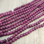 Purplish 4mm Round Bead Strand