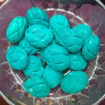 Turquoise Oval Weave Bead