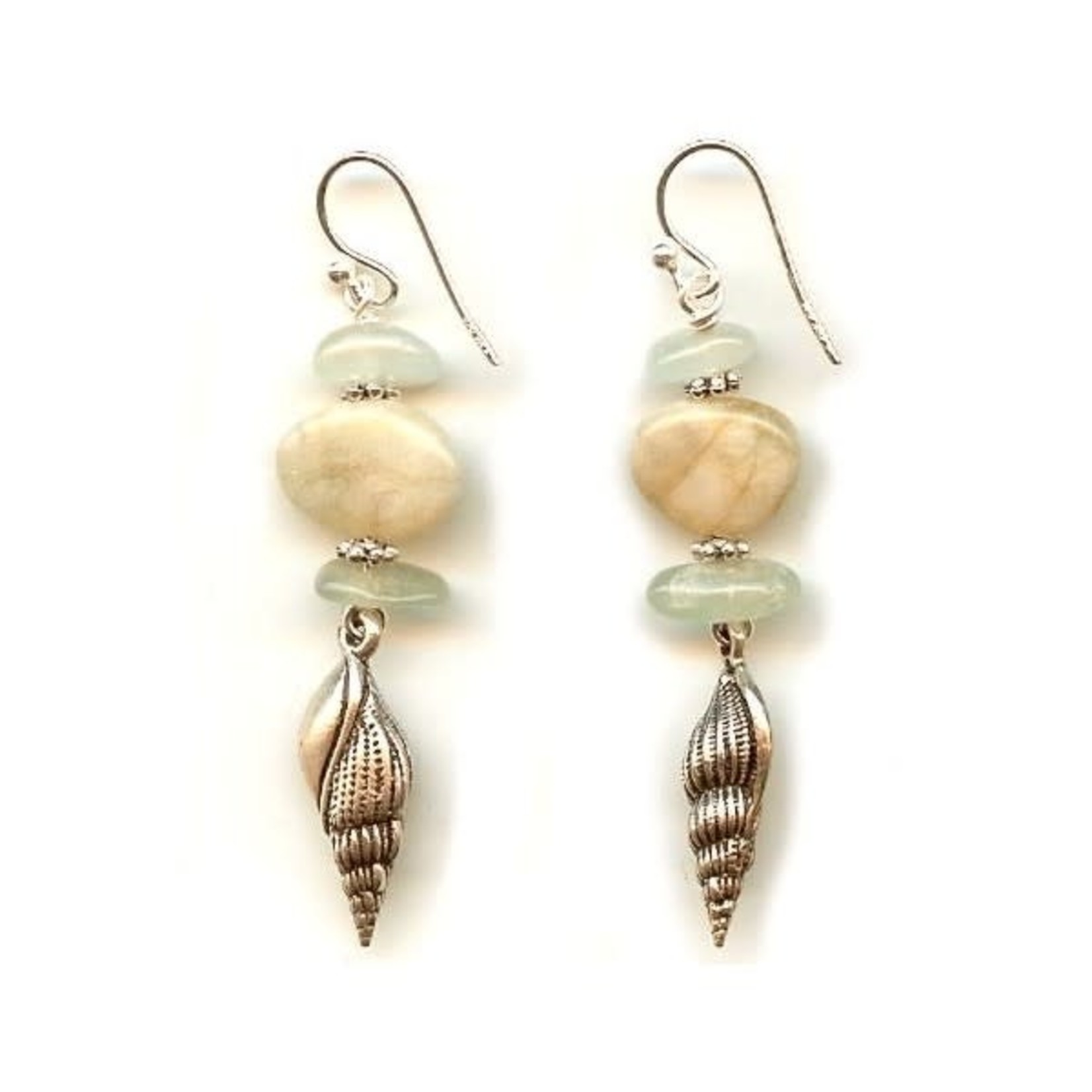 Bead Inspirations Aqua Shell Earring Kit