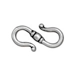 TierraCast S Hook Clasp Antique Silver Plated