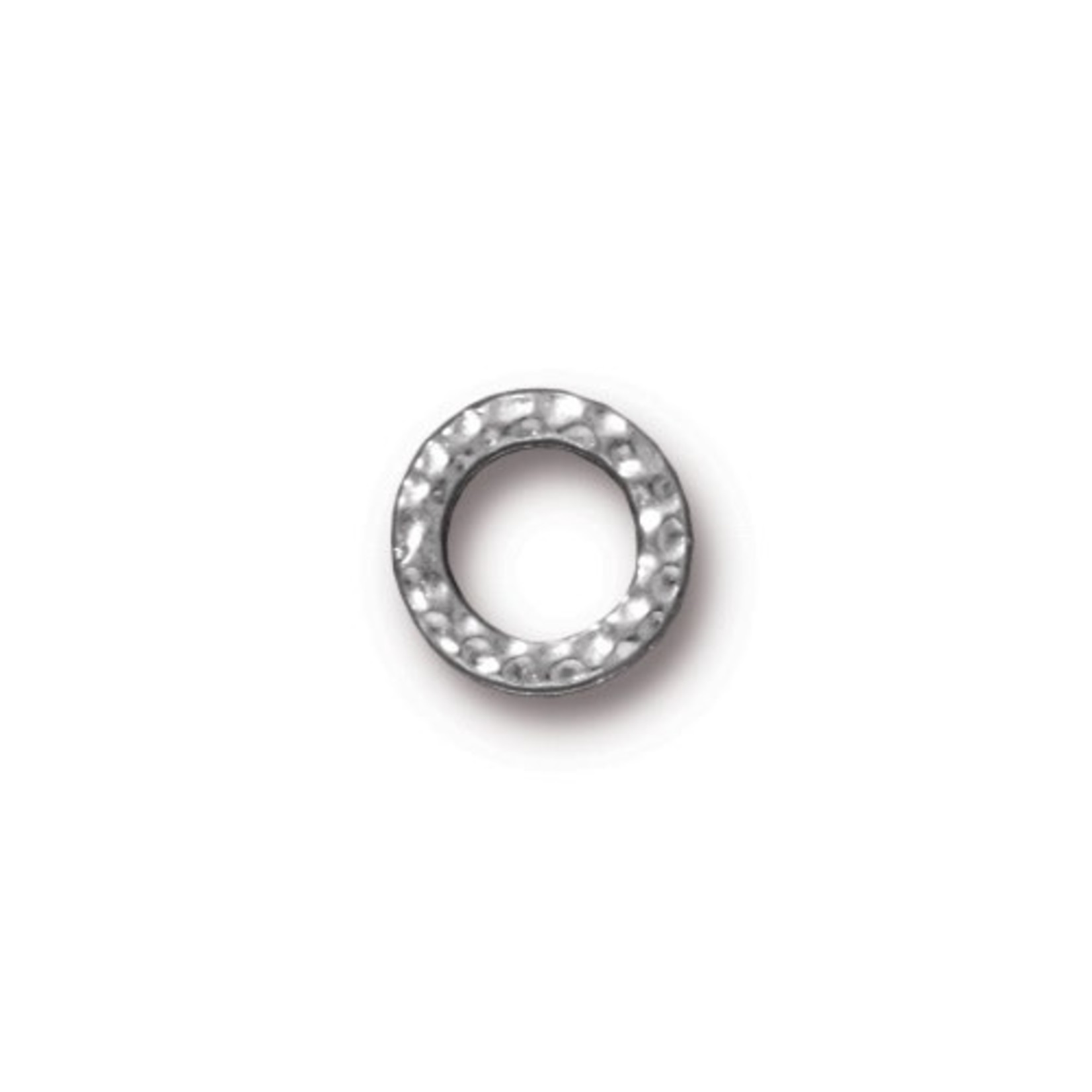 TierraCast Tierracast Rhodium Plated Hammertone Small Ring