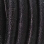 Leather 1.5mm Round Cord Black - 1 foot