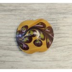 Jupiter Lentil Lampwork Glass Bead