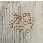 Rose Gold Plated Jump Ring  4mm 21ga Nickel-Free - 20 pieces