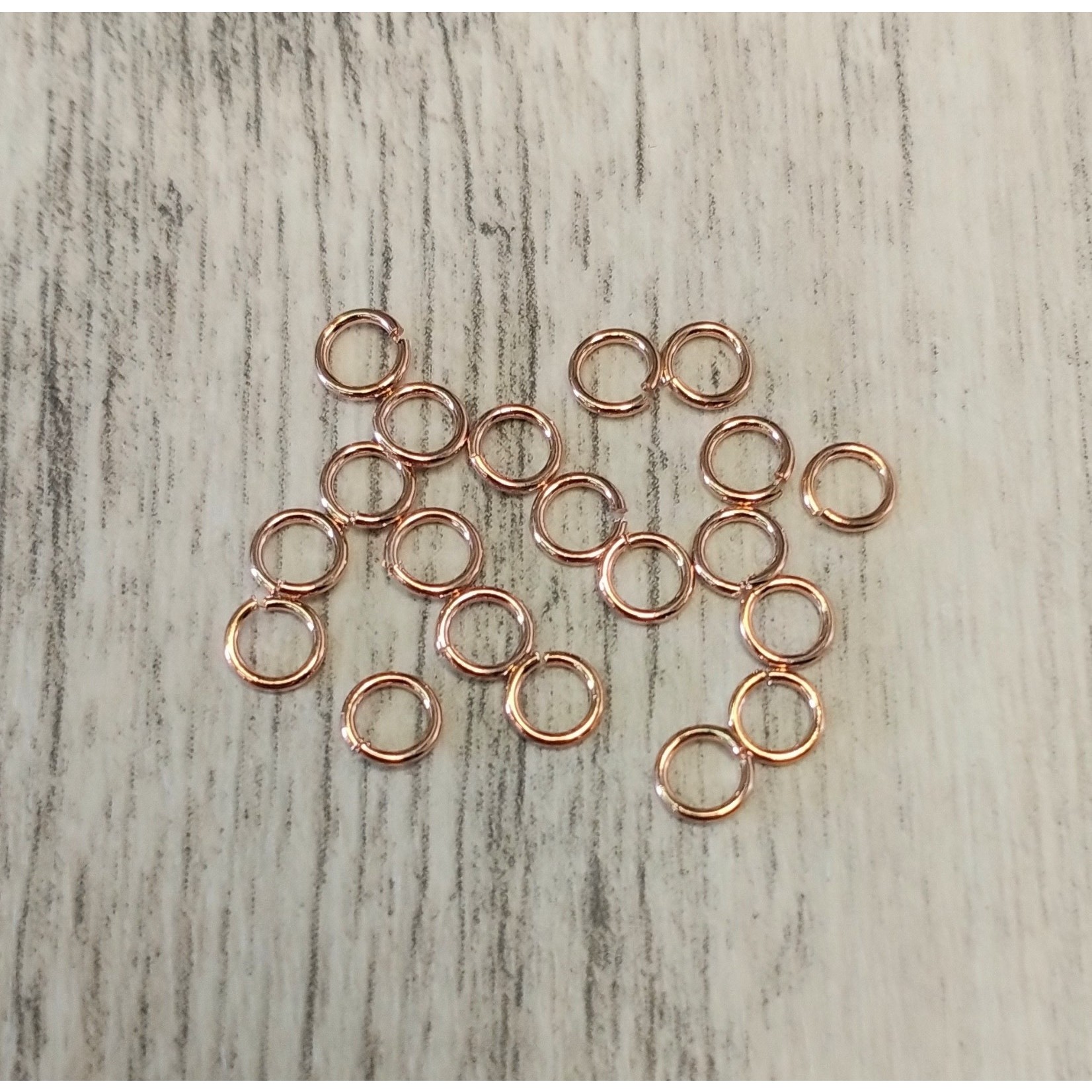 Rose Gold Plated Jump Ring  4mm 21ga Nickel-Free - 20 pieces