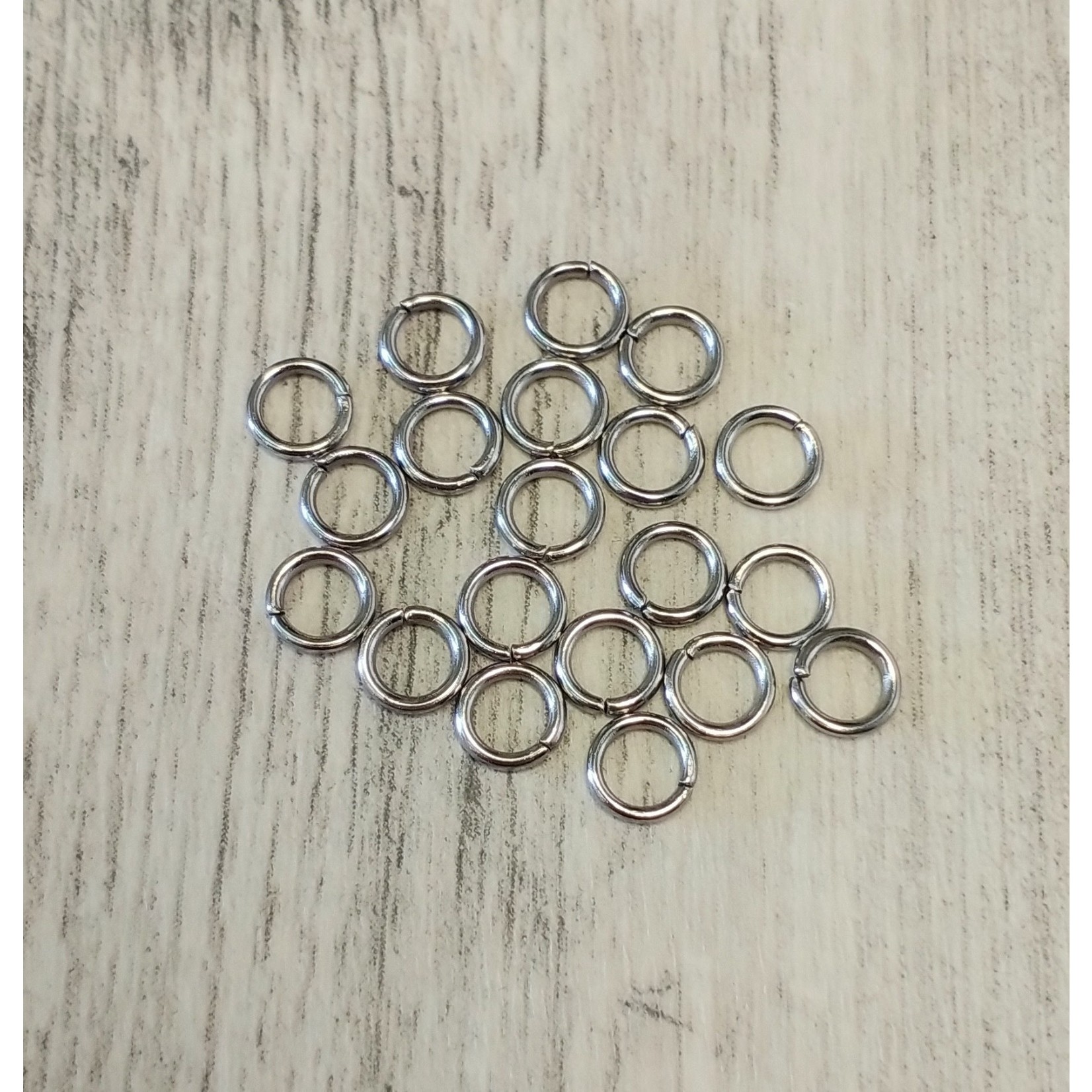 Stainless Steel Jump Ring  6mm Nickel-Free - 10 pieces