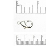 Lobster Clasp 19x10mm Nickel-Free Silver Plated - Single