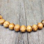 Wood  8mm Round Bead Strand