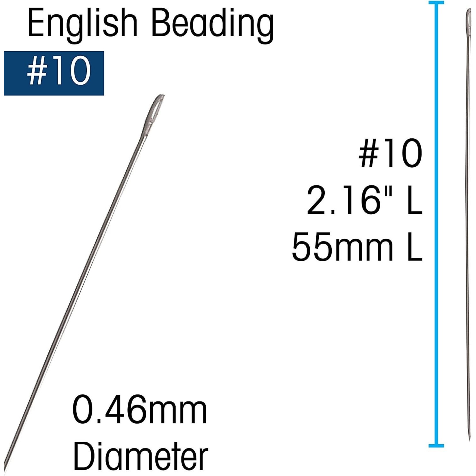 English Beading Needles - Size 10