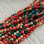 Spiny Oyster Style Shell  6mm Bead Strand