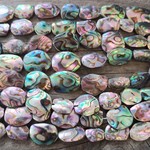 Abalone Natural Oval Bead Strand