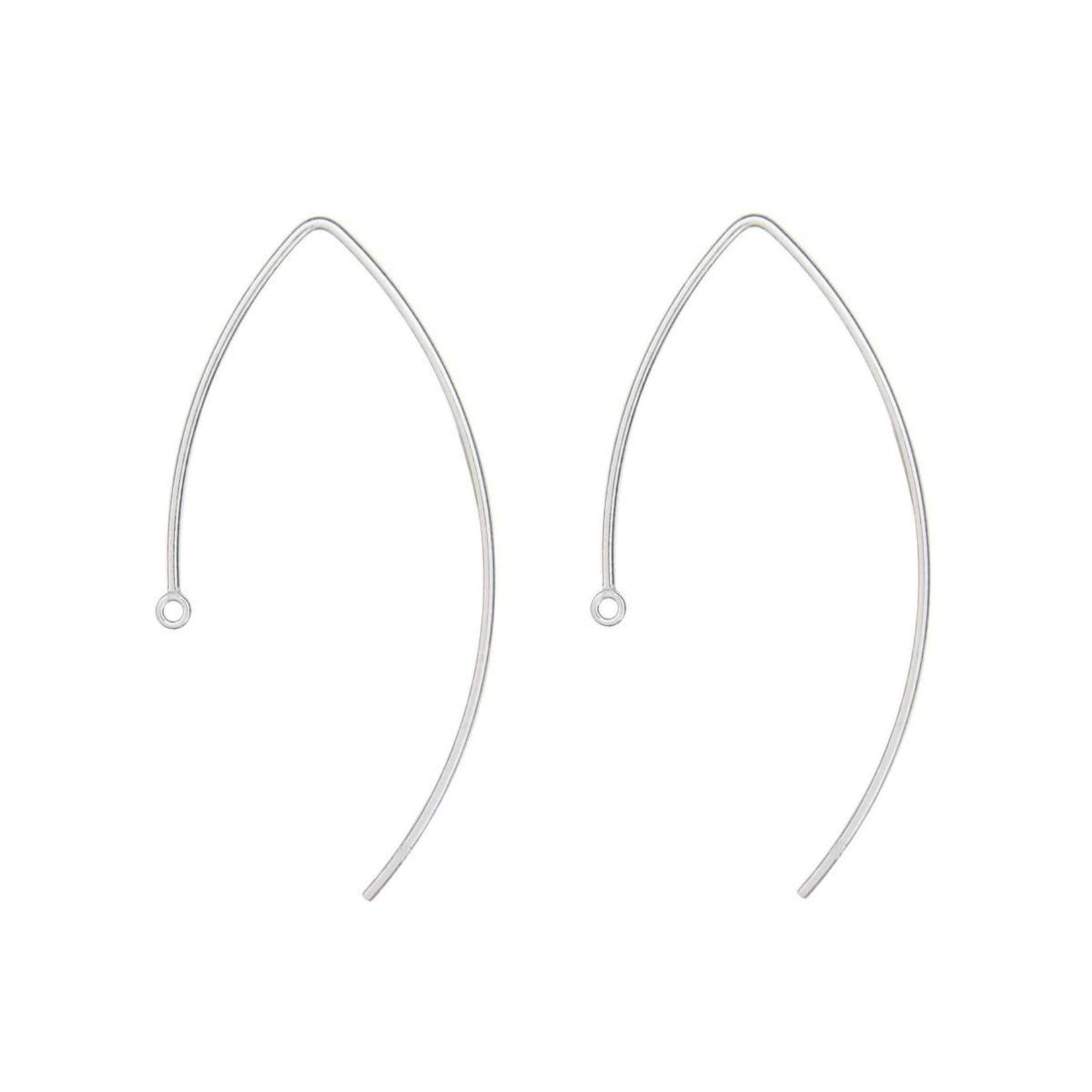 Sterling Silver Fancy Earwire - Pair