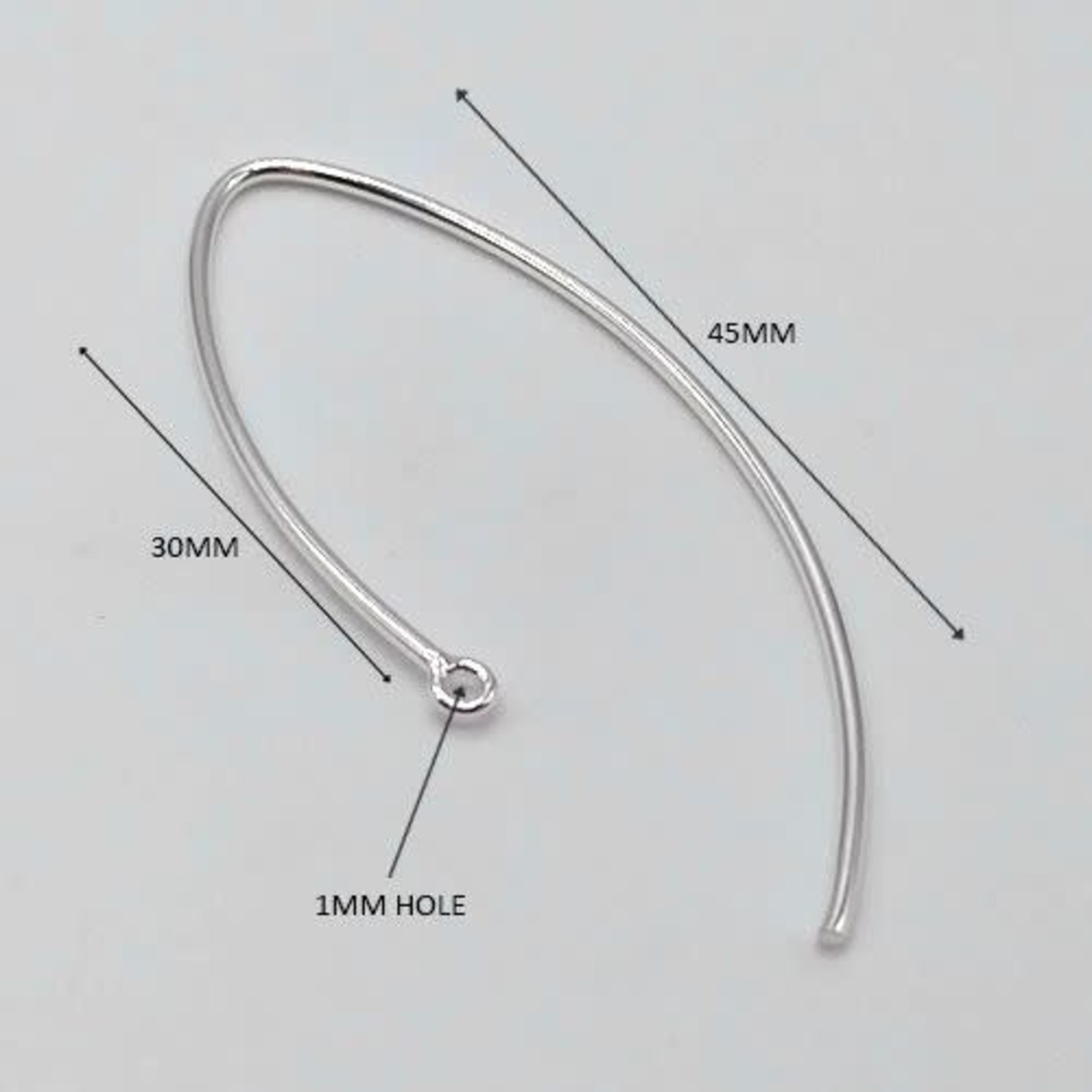 Sterling Silver Fancy Earwire - Pair