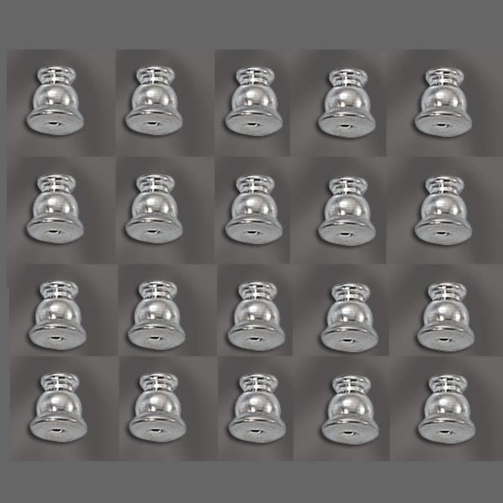 Silver Plated Bullet Clutch - 20 Pieces