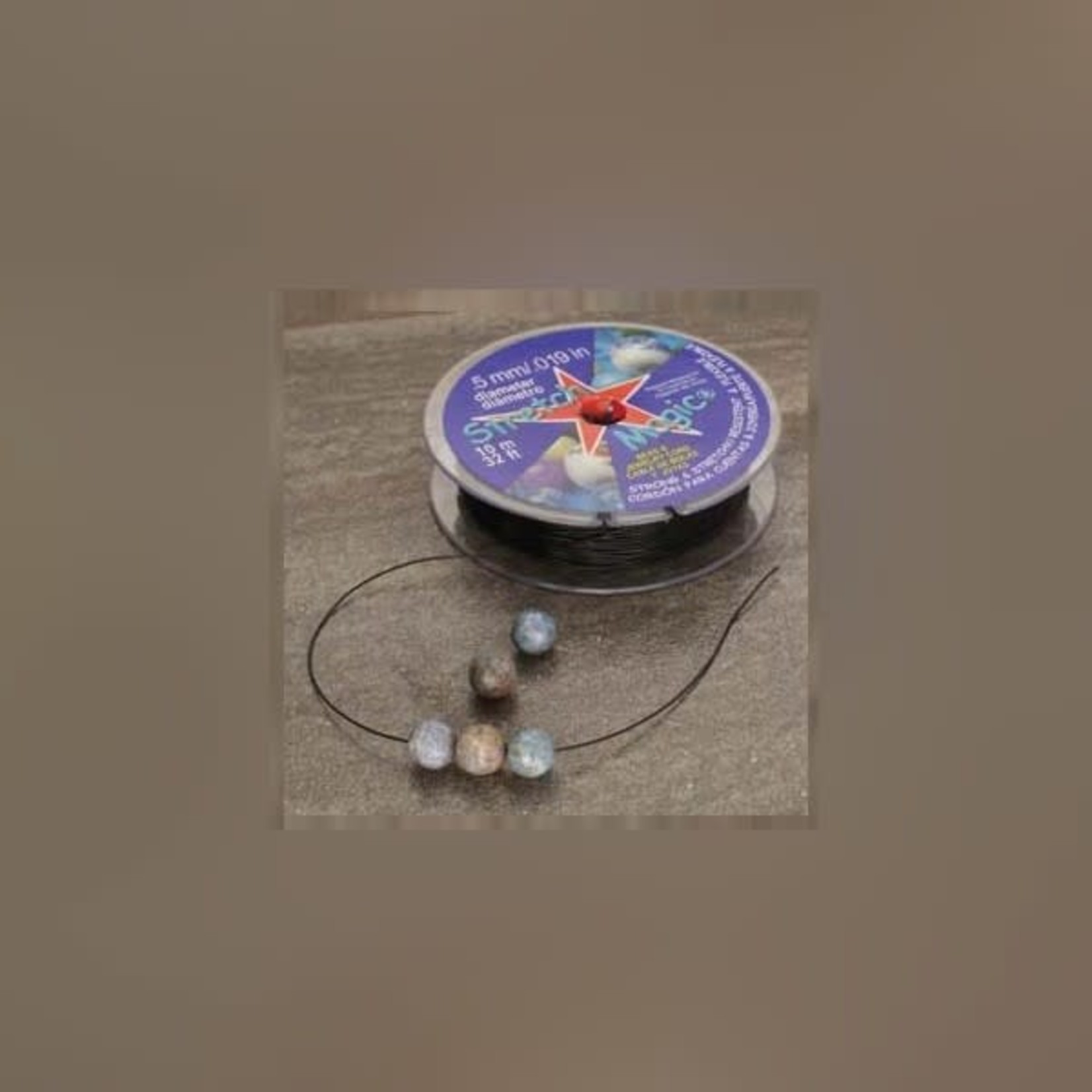 Stretch Magic Bead & Jewelry Cord .5mm Black 10M