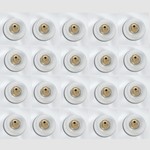 Gold Plated Bullet Clutch with Plastic Disc - 20 Pieces