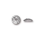 TierraCast Tierracast Rhodium Plated 8mm Hammertone Cap