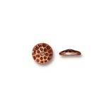 TierraCast Hammertone  8mm Antique Copper Plated Bead Cap