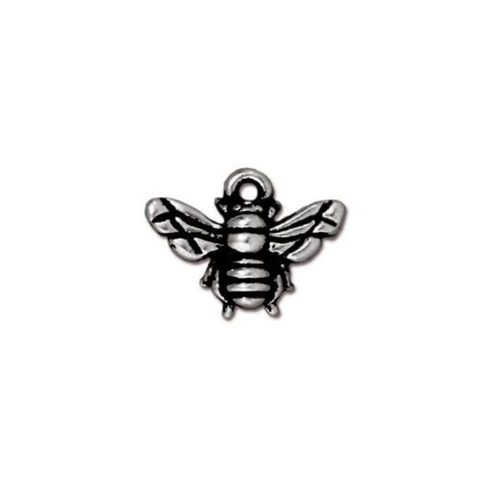 TierraCast Busy Bee Silver Plated Charm